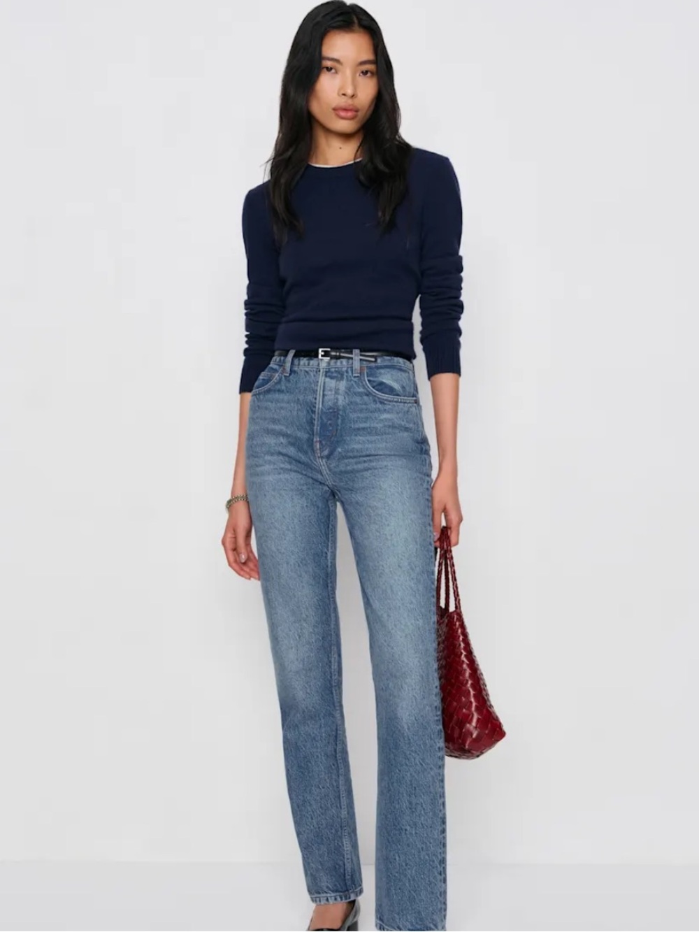 NEW Reformation Cynthia High-Rise Straight Jeans